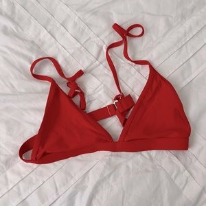 Red bikini top
